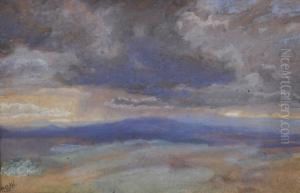 Storm Swept Landscape "waddle Down Near Exeter"
