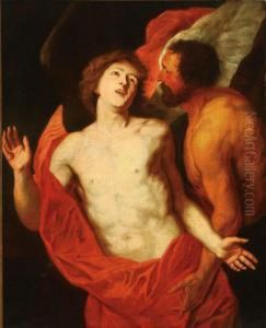 Daedelus And Icarus by Thomas Willeboirts Bosschaert