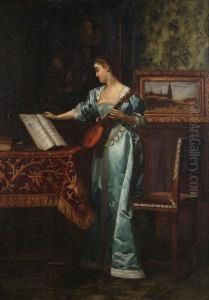 De Muziekles by Florent Willems