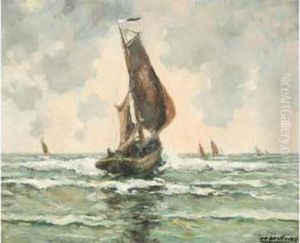 Depart Pour La Peche by Jozef Willems