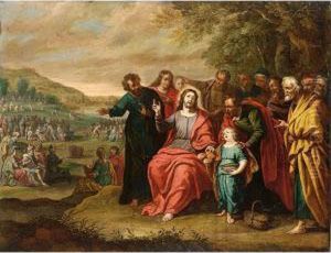 The Feeding Of The Five Thousand by Abraham Willemsens