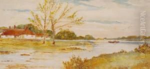 The Thames At Hambleden by Arthur Willett