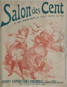 Salon Des Cent by Adolphe Willette