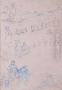 Les Blesses De La Vie by Adolphe Willette