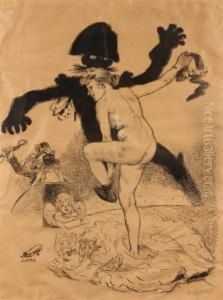 Sur Scene by Adolphe Willette