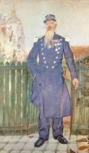 Le Colonel Henri Willette Devant Les Invalides by Adolphe Willette