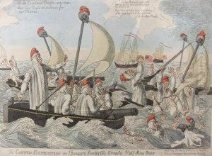 "the Coffin Expedition Or Boney's Invincible Armada Half Seas Over"