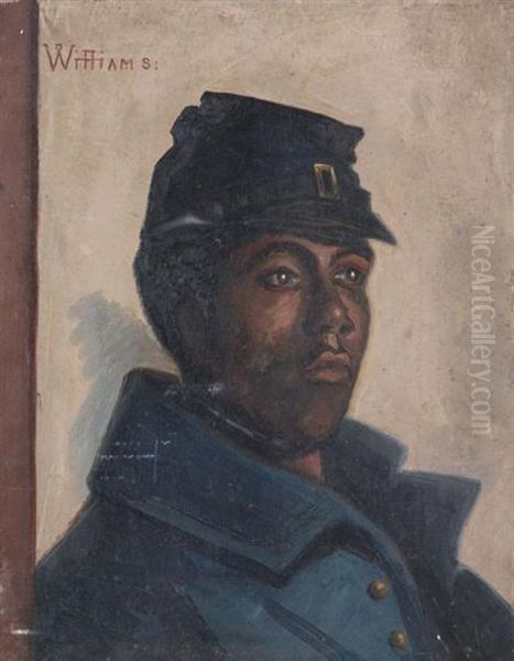 American, - Portrait Of A Soldier,1882 - view 1