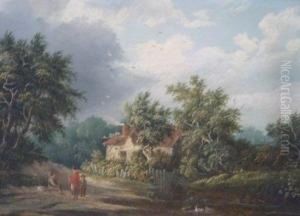 Travellers By A Cottage