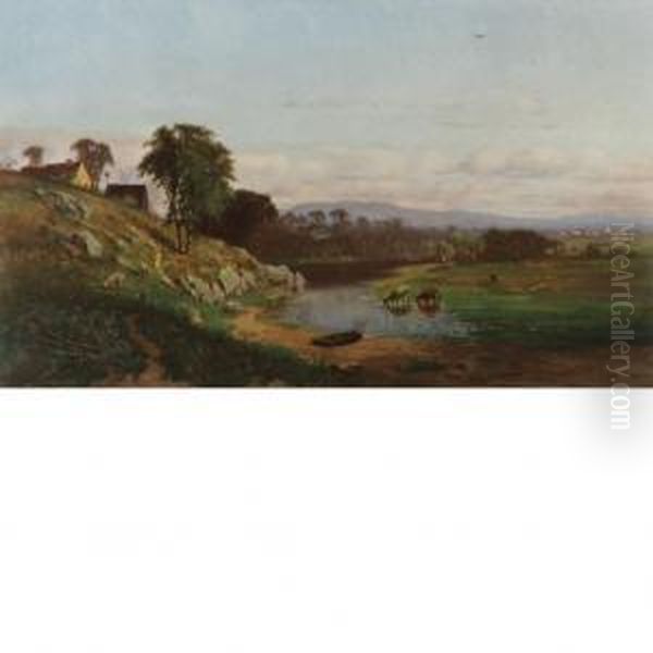 New England River Landscape - view 1