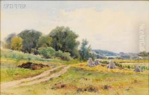 Grain Stacks / A Newton, Massachusetts, Landscape Grain Stacks / A Newton, Massachusetts, Landscape