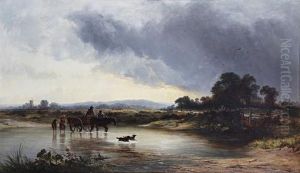 Fording The River by George Augustus Williams