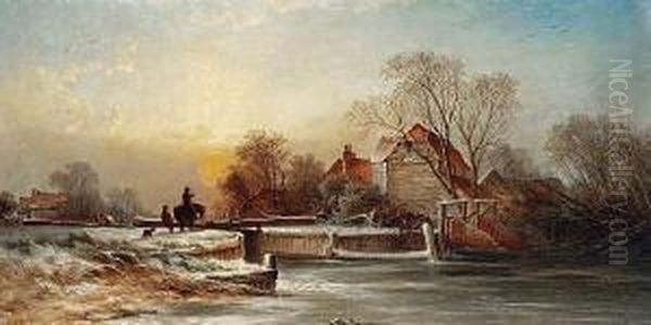A Winter Evening On The Thames - view 1