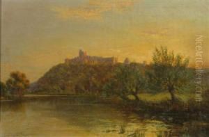 Landscape With Castle At Sunset by Graham Williams