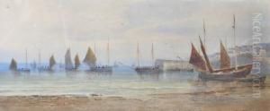 Fishing Fleet Near Newlynpier