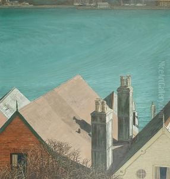 Rooftops, Fowey - view 1