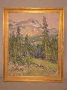 Mountain View With Pine Trees Mountain View With Pine Trees
