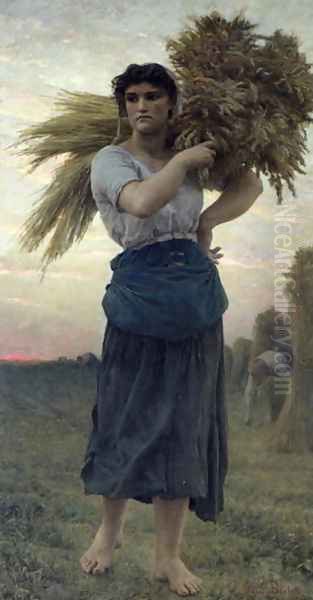 The Gleaner 1877 by Jules Breton