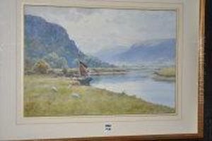 The River Conway At Talycath, North Wales, Looking Towards Bettwyscoed