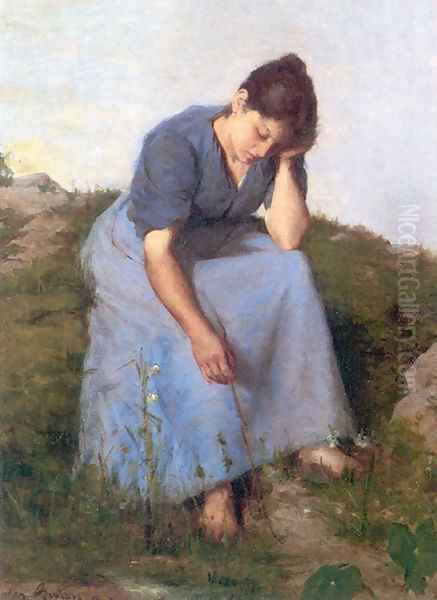 Young Woman In A Field - view 1