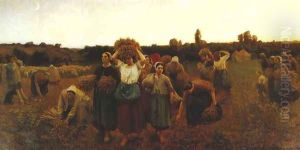 Calling in of the Gleaners by Jules Breton