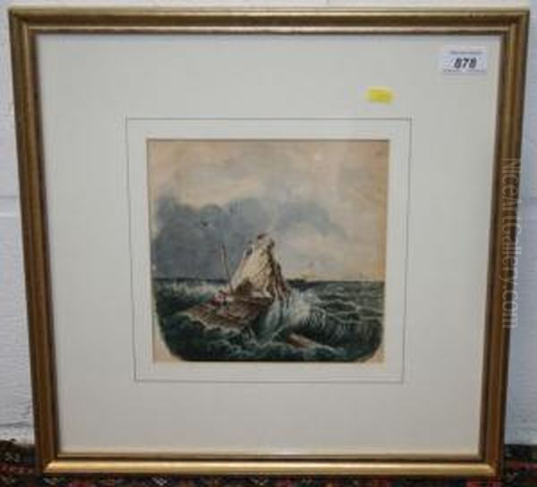 A Raft Breaking Up On A Rock - view 1