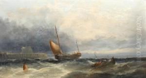 On The French Coast Near Honfleur by William Harry Williamson