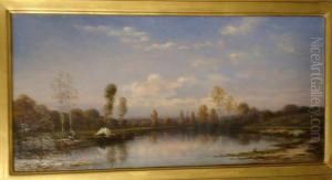 Les Bords Du Loing,
Nemours by Louis-A Adolphe Williot