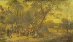 View Of Country Scene by Edmund Aylburton Willis