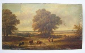 Pastoral Landscape. by Edmund Aylburton Willis