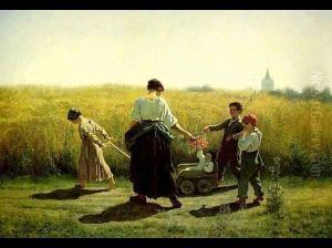 The Departure For The Fields by Jules Breton