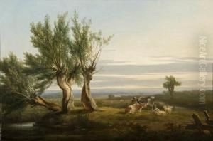 Canterbury Meadows by Henry Brittan Willis, R.W.S.
