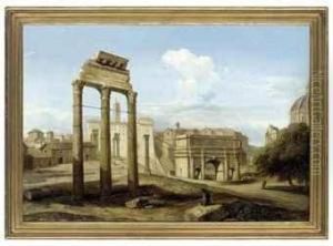 A Capriccio Of Classical Ruins by Henry Brittan Willis, R.W.S.