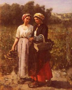Les Vendanges A Chateau-Lagrange (The Grape Harvest at the Chateau-Lagrange) by Jules Breton