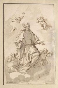 Apotheosis Of A Saint by Michael Leopold Willmann
