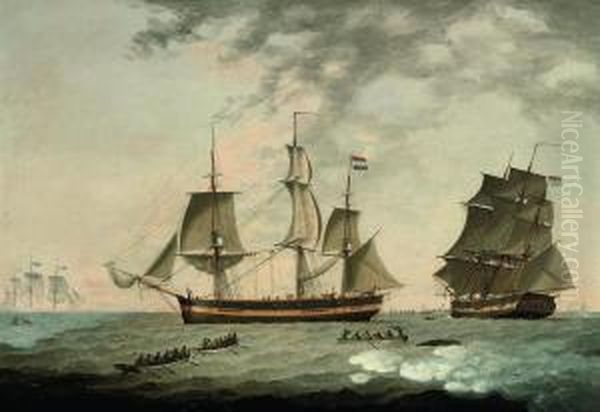 Dutch Whalers In The Arctic - view 1