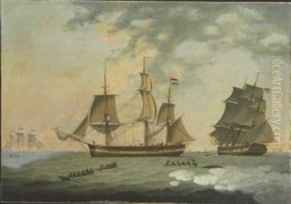 Whalers In The Arctic - view 1
