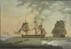 Whalers In The Arctic by Robert Willoughby