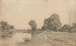 Flusslandschaft by Josef Willroider