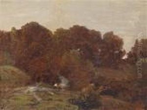 Landscape In Autumn by Ludwig Willroider