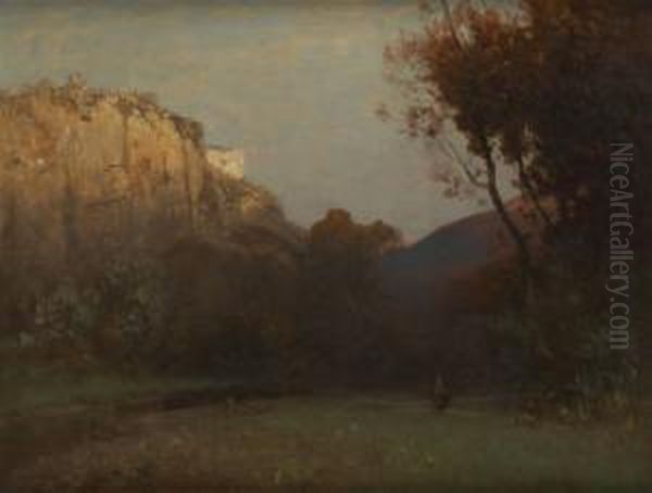 Promeneur Au Bord De Lafalaise - view 1