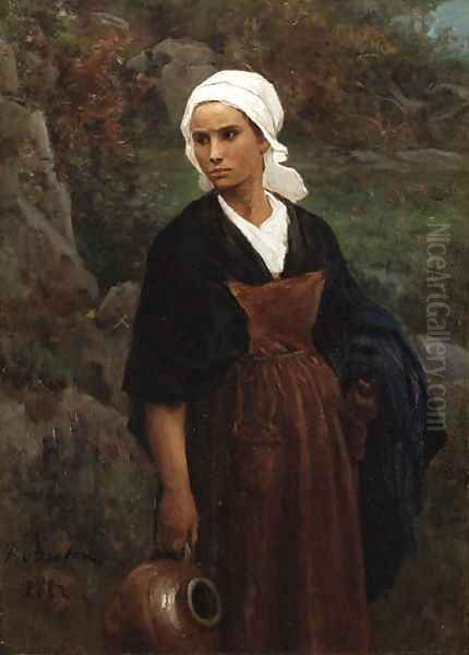 Femme portant une cruche (Woman carrying Water) - view 1