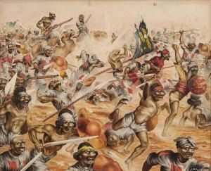 A Battle Charge Of The Dervish Mahdis In The Sudan A Battle Charge Of The Dervish Mahdis In The Sudan