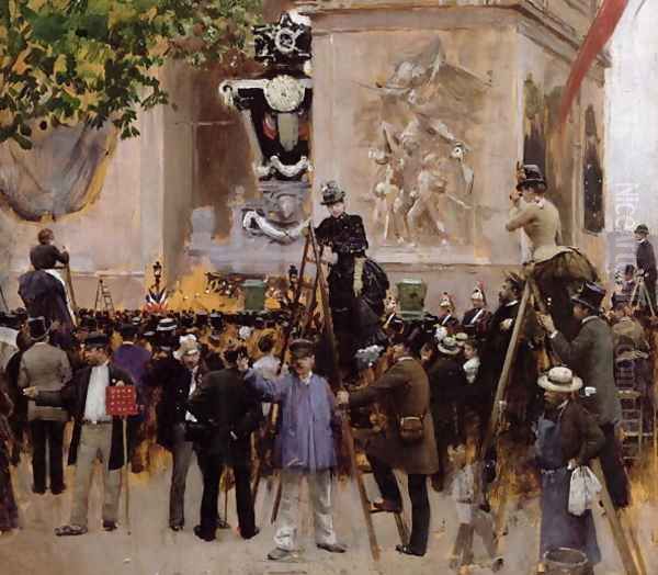 The Funeral of Victor Hugo by Jean-Georges Beraud