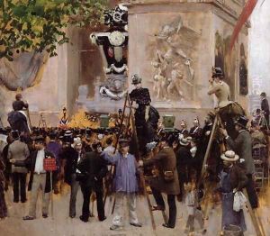 The Funeral of Victor Hugo by Jean-Georges Beraud