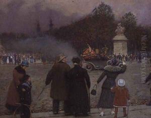 The German Flag Taken to Les Invalides, c.1914 by Jean-Georges Beraud