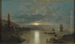 Eastern Harbour Scene, Barrs Of Bombay