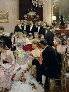 The Soiree c.1880 by Jean-Georges Beraud