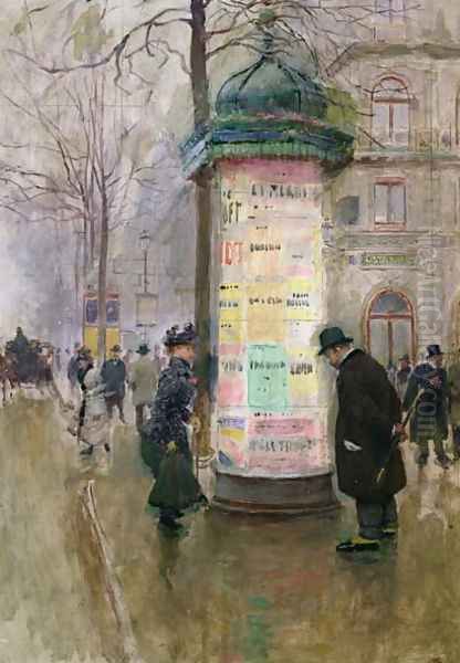 The Colonne Morris c.1885 - view 1