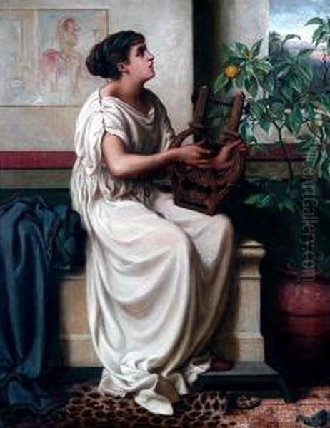 Grecian Maiden With A Lyre - view 1